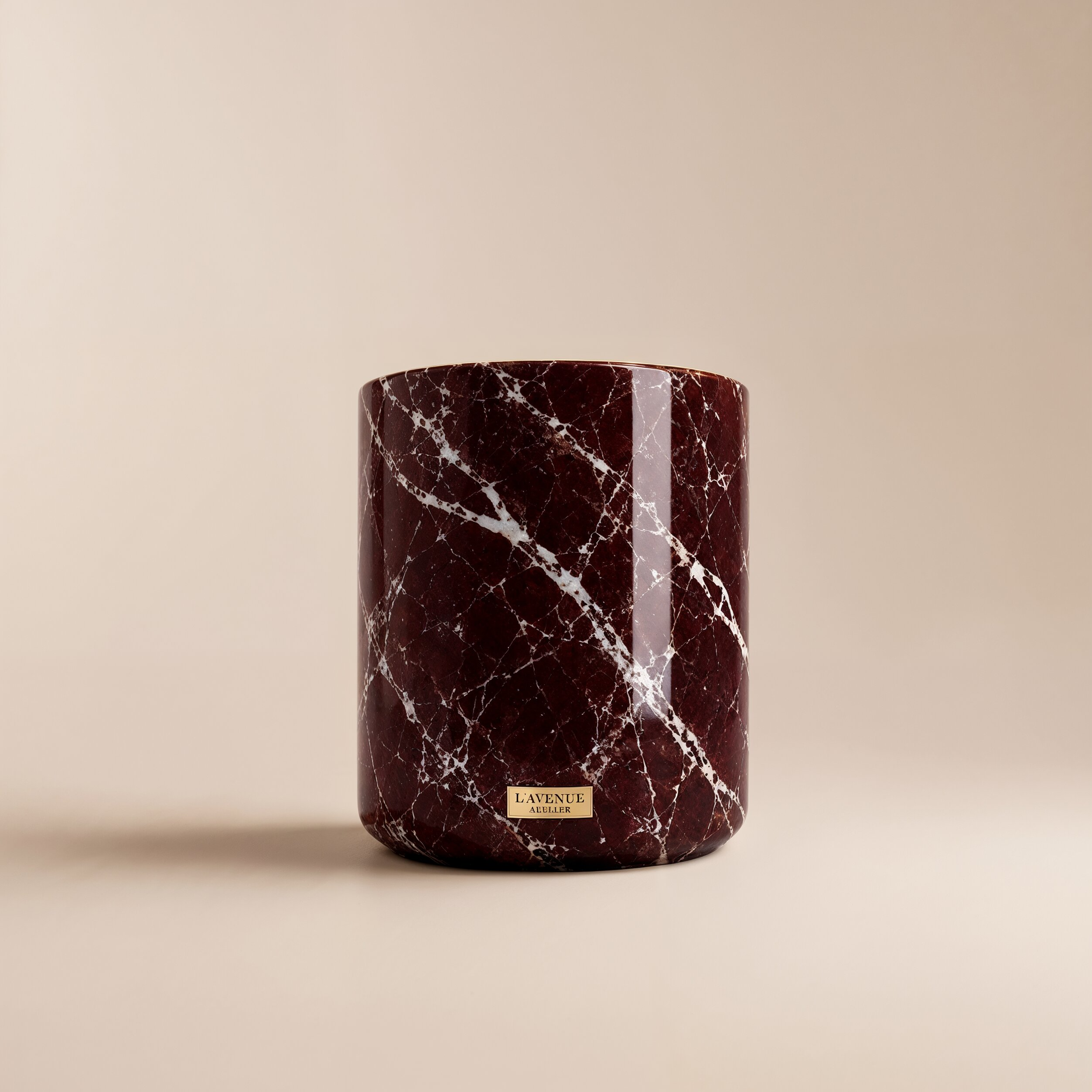 Jar in Rosso Levanto marble — view 5