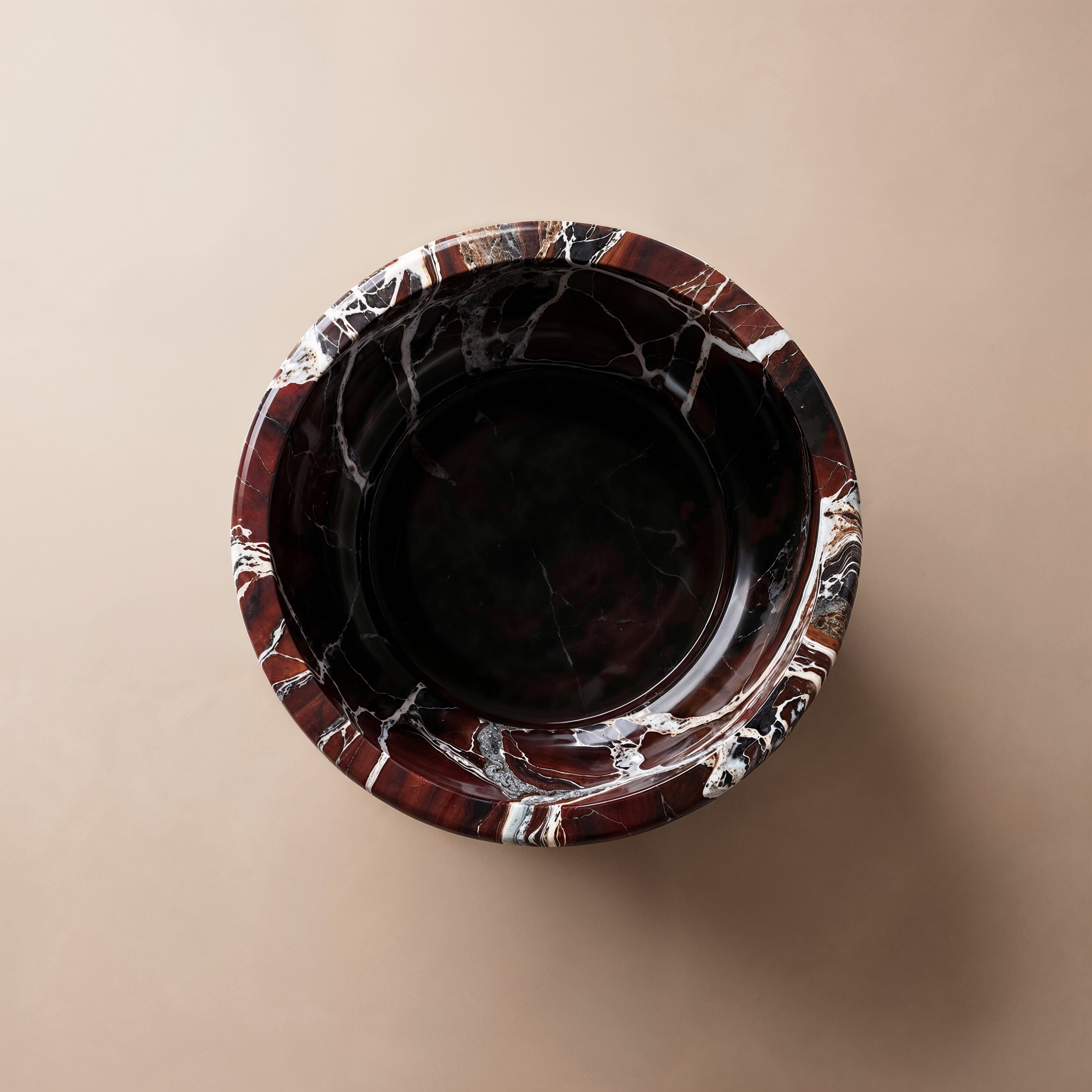 Jar in Rosso Levanto marble — view 6